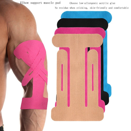 10Pcs High Elastic Fixed Sports Elbow Support Muscle Pad for Golf Fitness Basketball Elbow Protection Elastic Fixation Bandage Peaceful Pleasures Health and Wellness