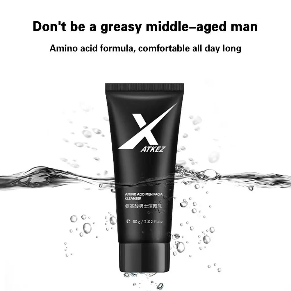 Amino Acid Face Wash for Men 60g – Gentle Foaming Cleanser for Oily Skin Peaceful Pleasures Health and Wellness