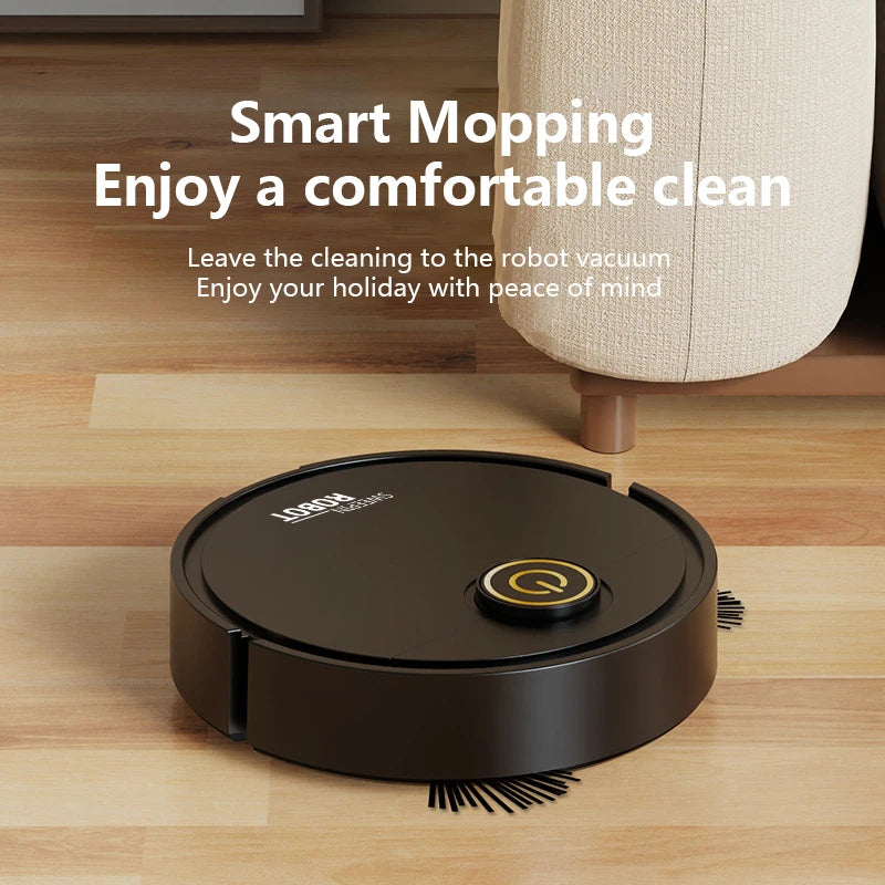 3-in-1 Automatic Sweeping Robot Sweep Vacuum Cleaner Mopping Floor USB Rechargeable Mini Cleaner Home Cleaning Machine Peaceful Pleasures Health and Wellness