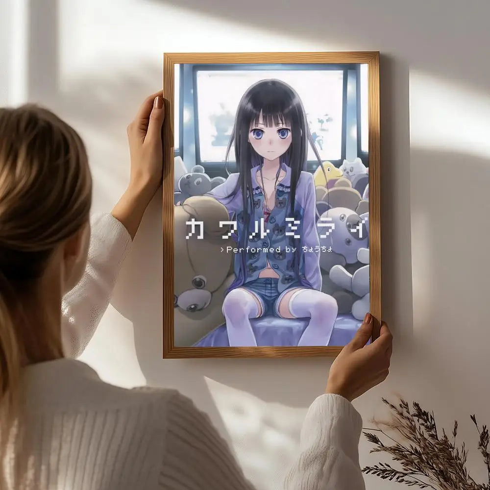 Heaven's Memo Pad Anime Poster – HD Self-Adhesive Wall Art Anime Wall Poster Peaceful Pleasures Health and Wellness White8 21X30cmNoframe