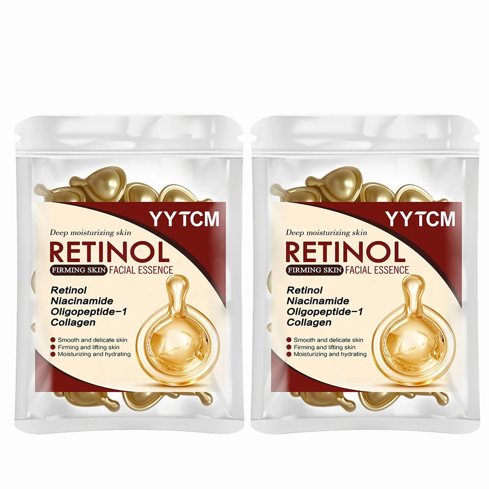 Retinol Face Serum Capsules – Collagen & Niacinamide | 30pk
