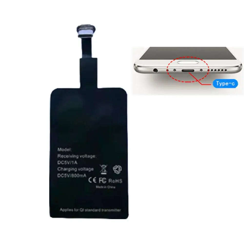 Wireless Charging Receiver Patch – Micro USB & USB-C Module