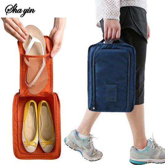 Portable Shoe Bags Travel Holds Multifunction Waterproof Folding Storage High Capacity Shoe Pouch Organizer Peaceful Pleasures Health and Wellness