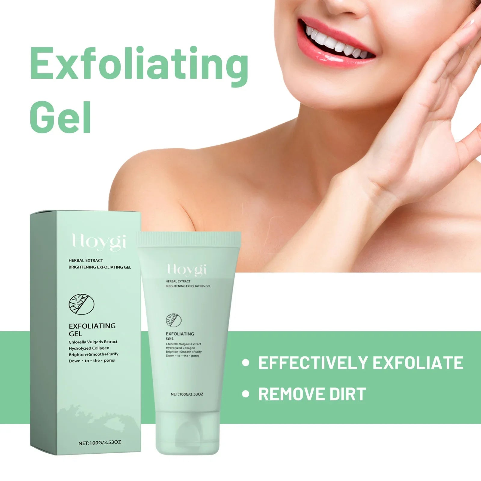 Face Exfoliating Gel Aloe Vera Exfoliating Scrub Blackhead Remover Moisturizing Nourishing Shrink Pores Exfoliating Peeling Gel Peaceful Pleasures Health and Wellness