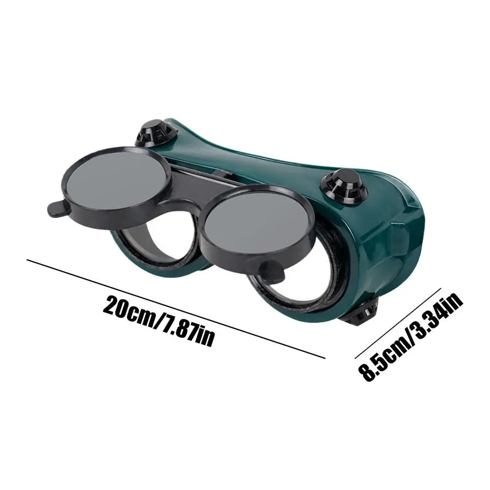 Flip-Up Welding Goggles – Anti-Glare Safety Glasses