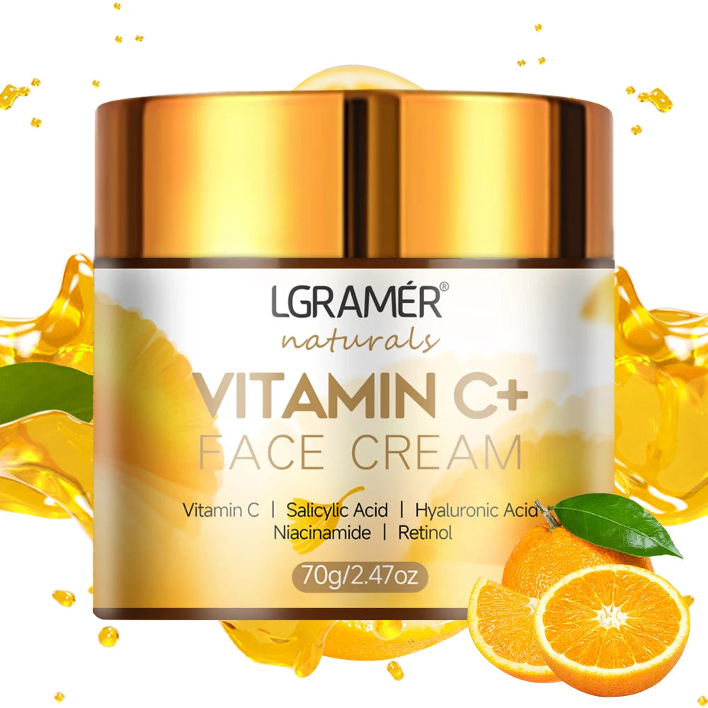 LGRAMER Vitamin C Retinol Face Cream | Anti-Aging Moisturizer