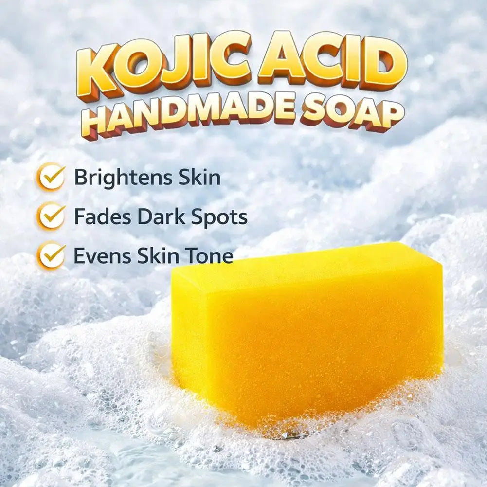 3.53oz Kojic Acid Soap Handmade Soap, rich in collagen and vitamin C, suitable for washing face and daily hand washing Peaceful Pleasures Health and Wellness