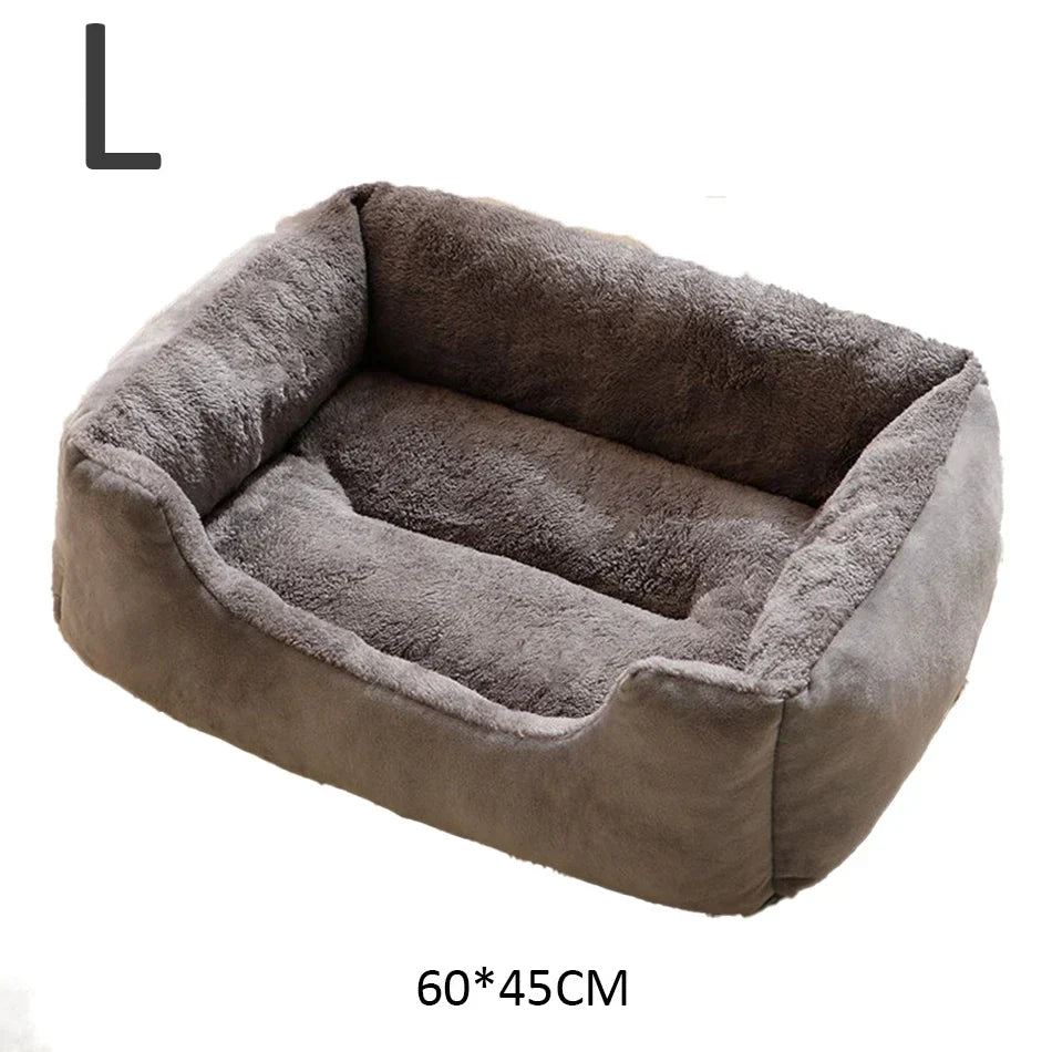 Waterproof Plush Pet Bed – Warm Mat for Dogs & Cats S/M/L