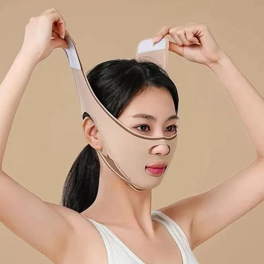 Chin Cheek Slimming Bandage V Shape Line Lifting Mask Elastic Polyester Face Mask Beauty Health Anti Wrinkle Strap Band Sleeping Peaceful Pleasures Health and Wellness