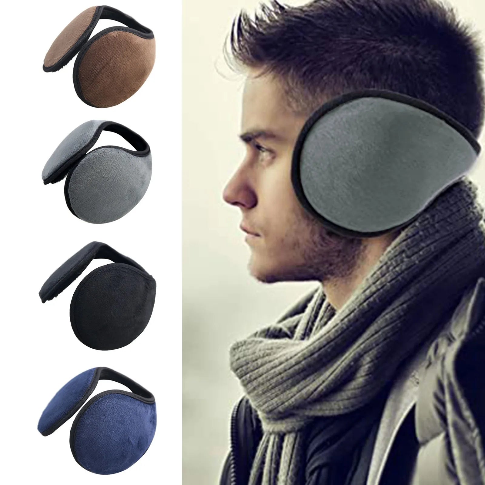 Winter Thicken Fur Earmuffs for Men Women Velvet Ear Cover Outdoor Cycling Skiing Warm Plush Fleece Winter Ear Muffs Protector Peaceful Pleasures Health and Wellness