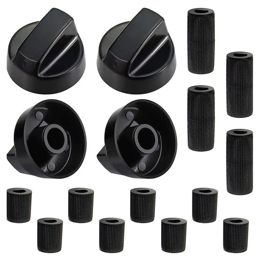 4-Pack Universal Gas Stove Control Knobs with 12 Adapters Stove Replacement Knobs Peaceful Pleasures Health and Wellness