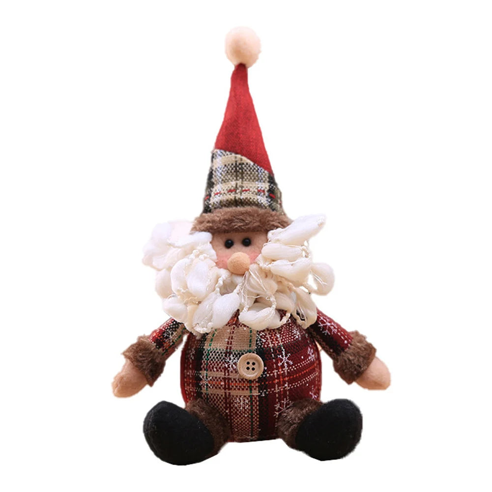 Christmas Tree Hanging Dolls Christmas Snowman Element Decor for Family Friend Christmas Gift Peaceful Pleasures Health and Wellness A