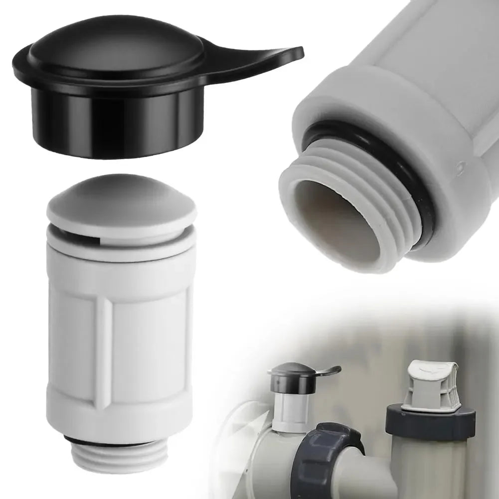 1-10X 12363 12373 Air Jet Valve & Air Jet Valve Cap Fit for Intex Above Ground Pool Inlet for 26165EH, 26167EHJAS Pool Accessory Peaceful Pleasures Health and Wellness