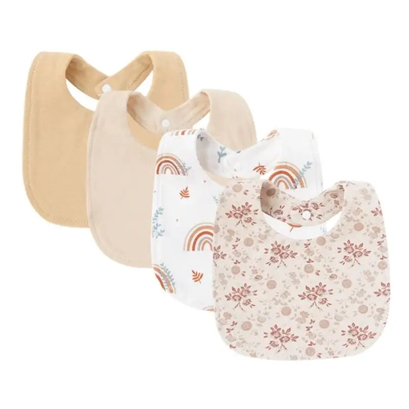 Baby Bandana Bibs 4-Pack | Soft Cotton Drool & Teething Bibs