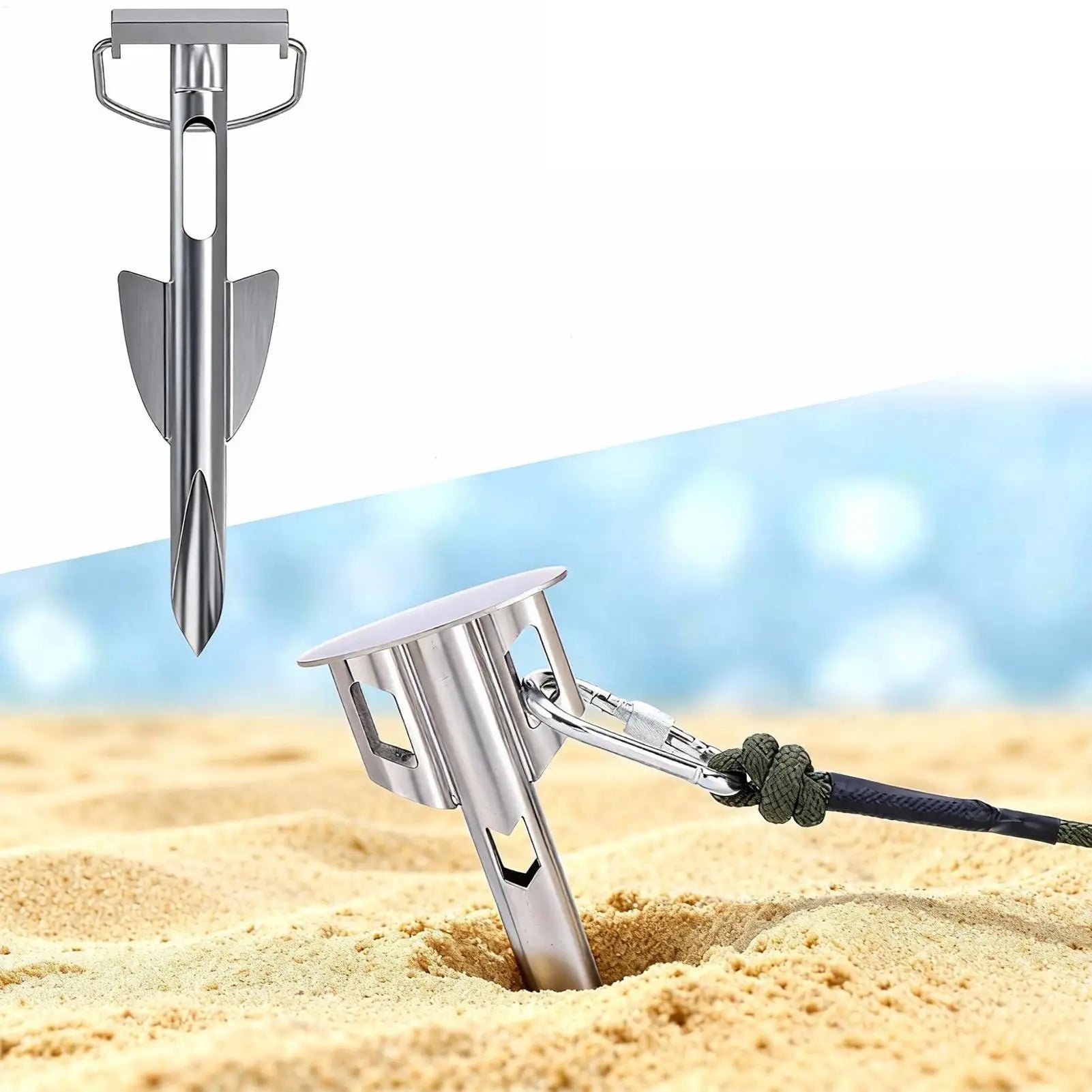 Stainless Steel Paddleboard Anchors Rustproof Beach Anchors For Kayak Inflatable Boat Raft Pontoon Fishing Water Sports Peaceful Pleasures Health and Wellness