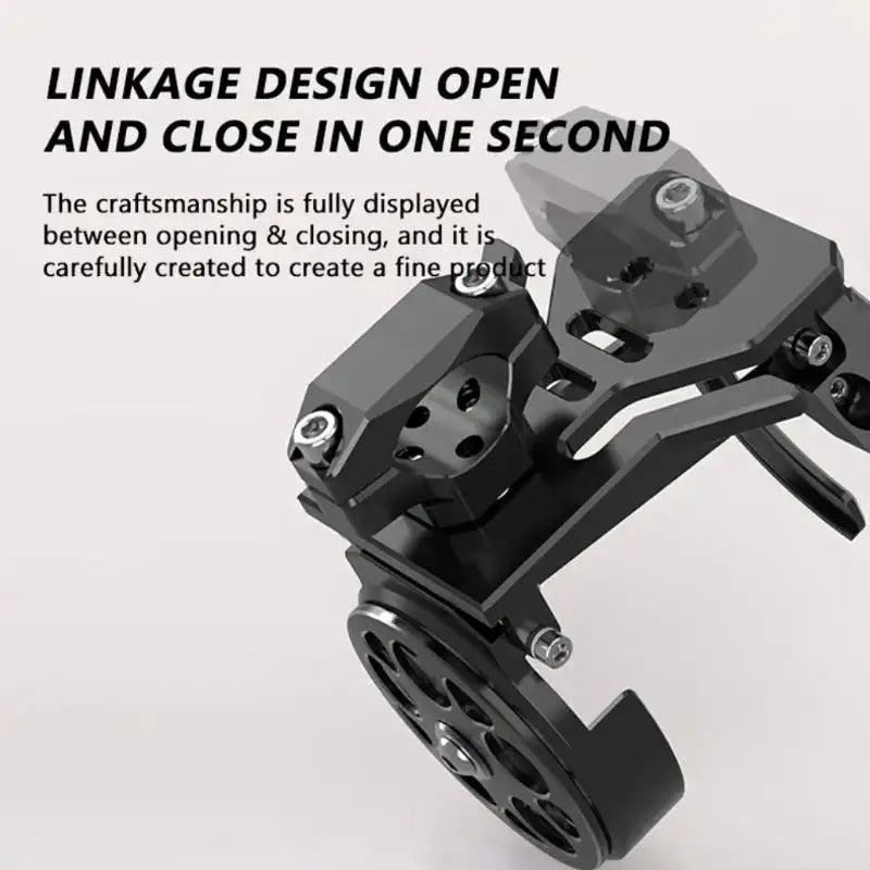 Foldable Rotating Motorcycle Handlebar Cup Holder | Metal & ABS