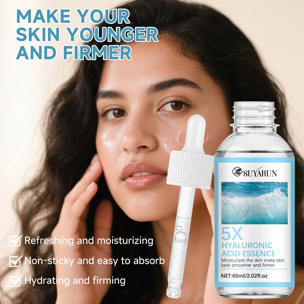 SUYARUN Hyaluronic Acid Face Serum for Women/Men, Hydrating Anti-Aging Moisturizer, Fast-Absorbing Deep Hydration, All Skin Type Peaceful Pleasures Health and Wellness