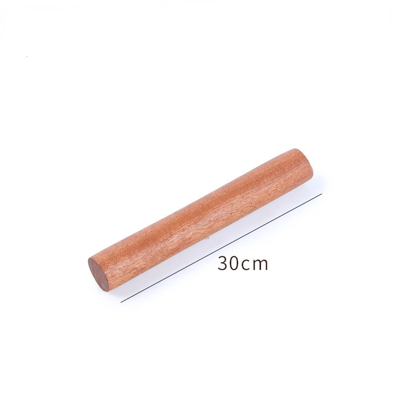 25/30/50/60cm Natural lacquerless rolling pin solid wood Baking Dumpling Pie Pastry Noodles Ebony Wood Rolling Pin Baking tools Peaceful Pleasures Health and Wellness 30CM