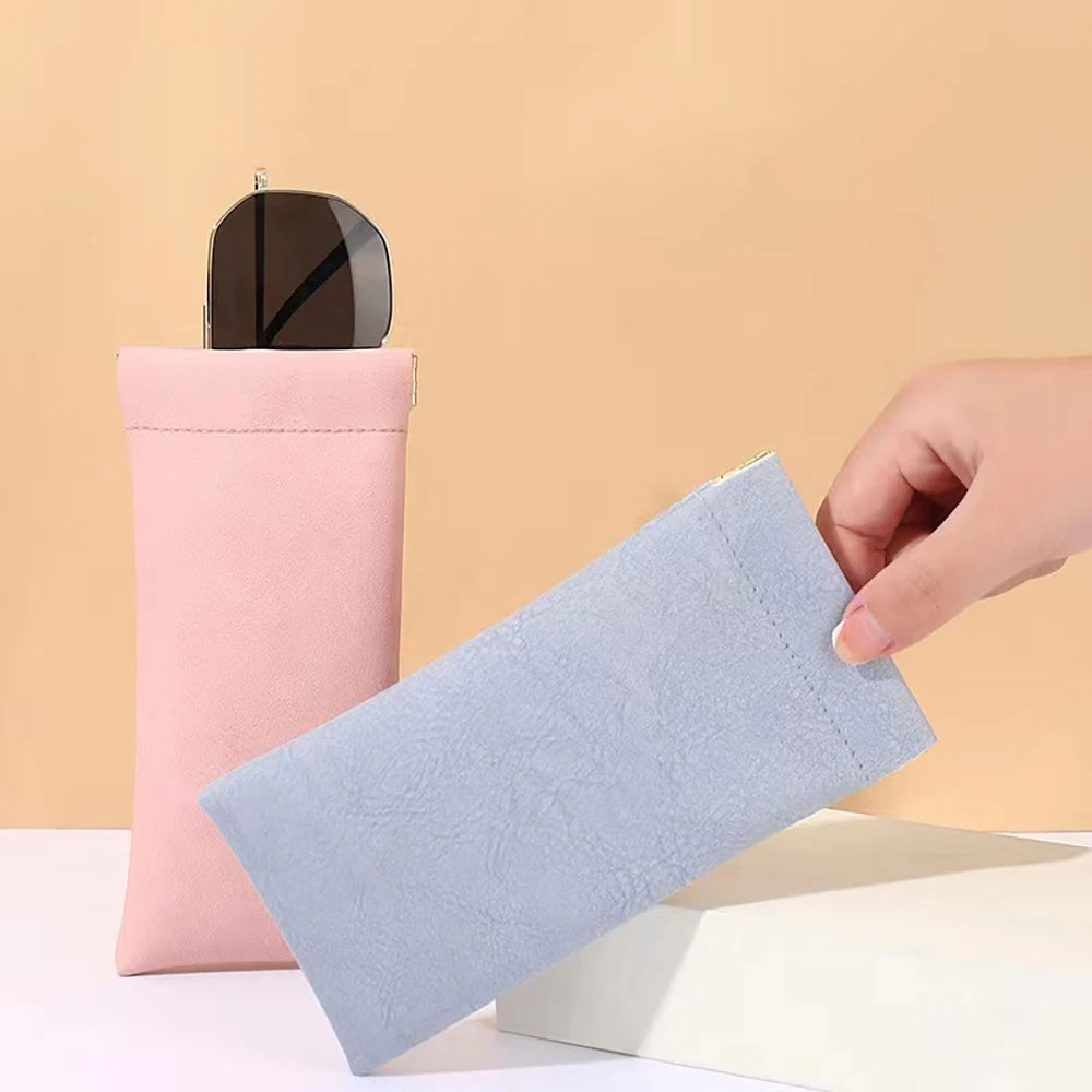 Portable Glasses Sunglasses Storage Bag Anti Pressure Velvet