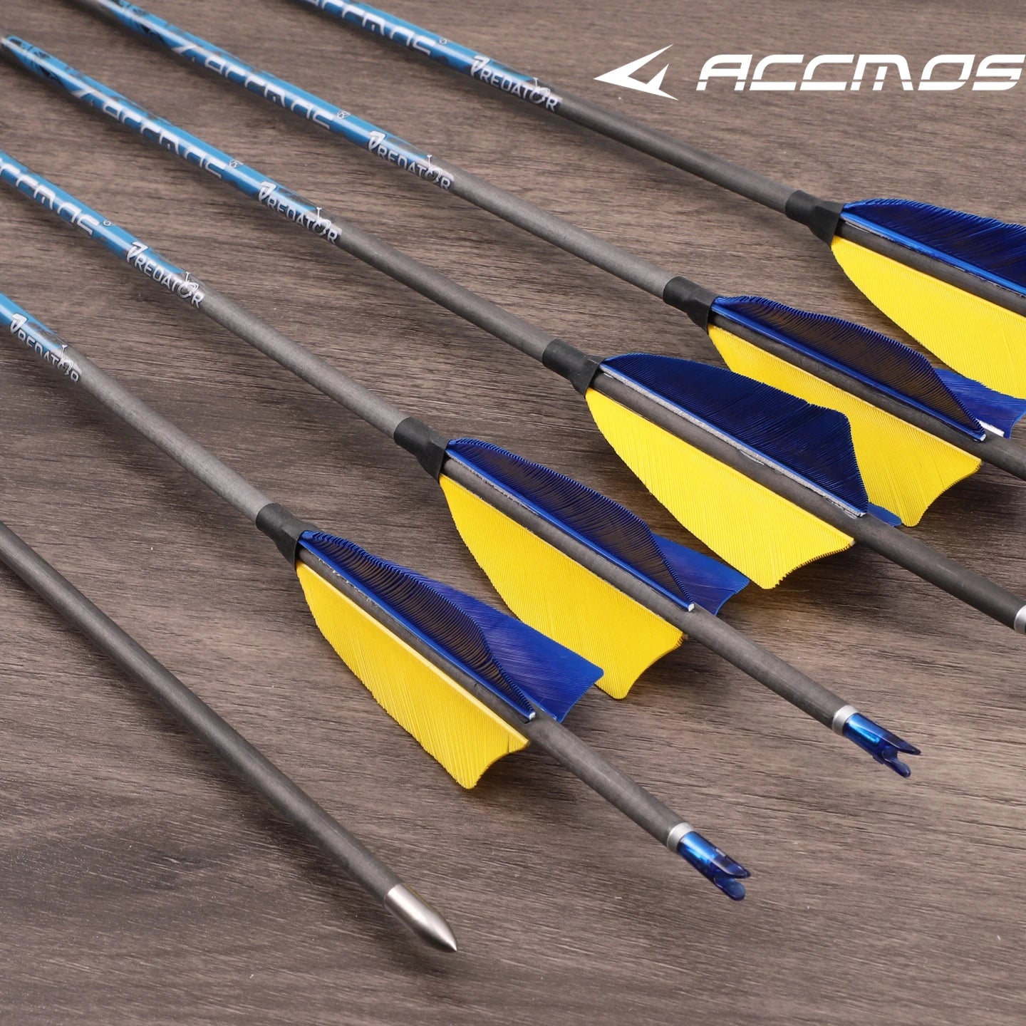 ACCMOS Archery Pure Carbon Complete Arrow ID Spine 300-1000 Recurve