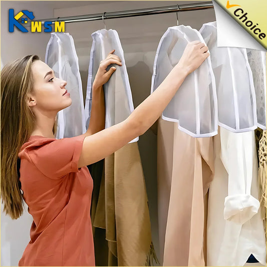Waterproof Hanging Clothes Dust Cover | PEVA Garment Bag Garment Dust Cover Oasis Select