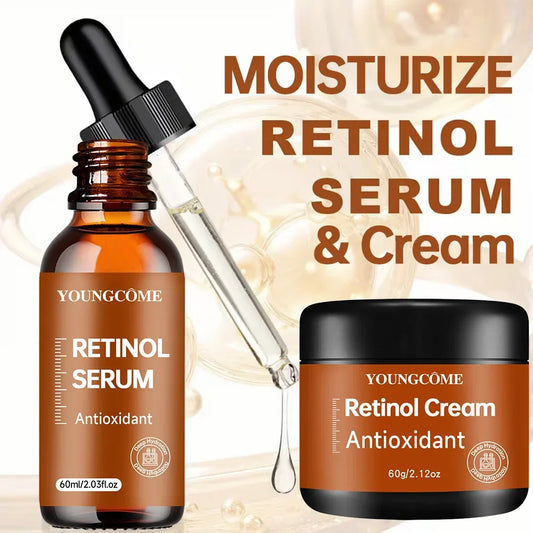 YOUNGCOME Retinol Cream & Serum Set – Anti-Aging Skin Care Retinol Skin Care Set Oasis Select
