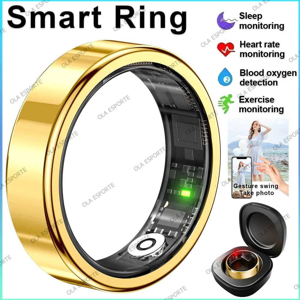 Smart Ring Fitness Tracker – Heart Rate, Sleep & SpO2 Monitor