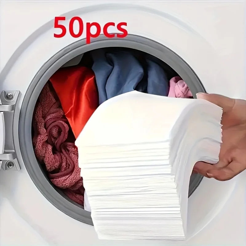 50Color Dye-Resistant Cloth for Laundry，No Chemical Composition，Mixed Laundry Anti-Penetration and Fade Protection，Universal Was Peaceful Pleasures Health and Wellness