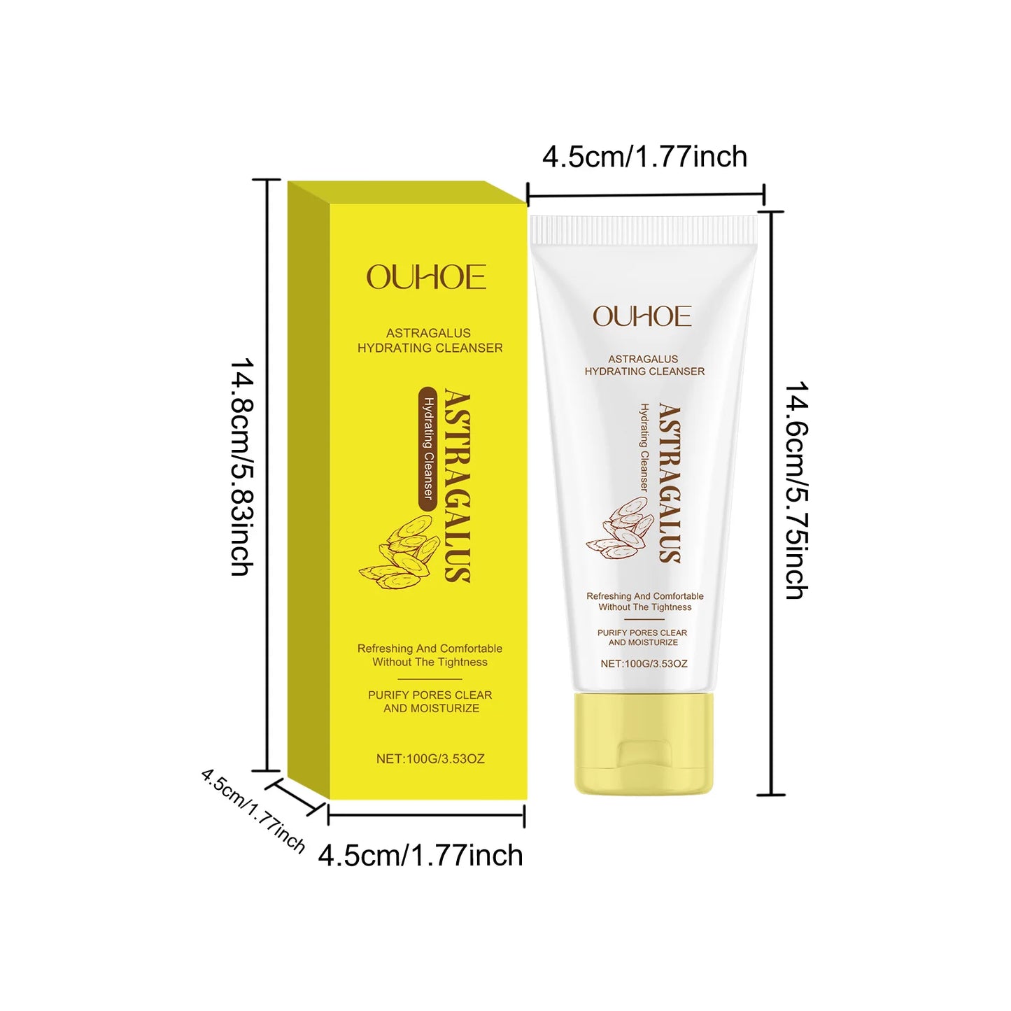 Astragalus Root Facial Cleanser – Hydrating Deep Pore Wash