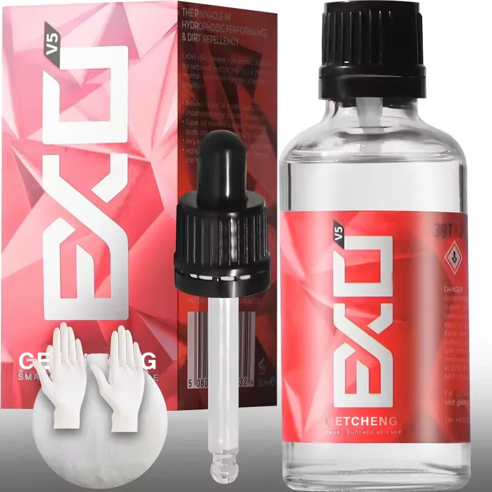 EXO Ultra Durable Hydrophobic Coating V5 Protect Your Paint Add Gloss Repel Contaminants Resists Chemicals Get Rid Peaceful Pleasures Health and Wellness 30ml set