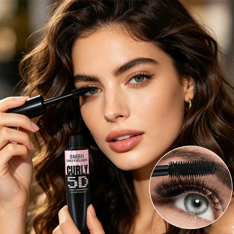 Waterproof Volumizing Black Mascara – Curl, Volume & All Day