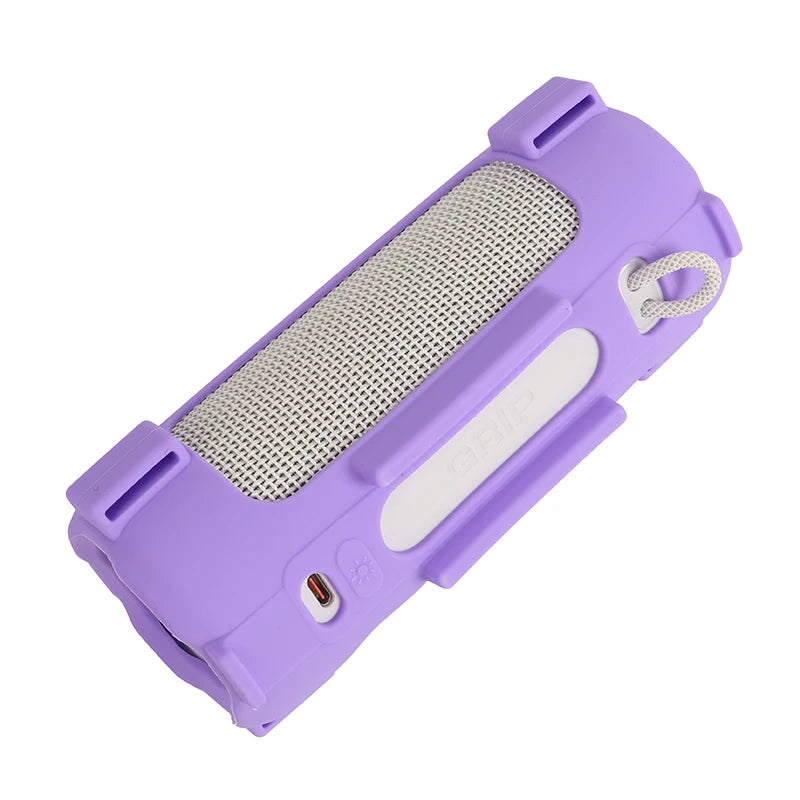 Solid Color Silicone Case For JBL Grip Speakers Anti-Scratch Dust-Proof And Shockproof Protective Sleeve With Shoulder Strap Peaceful Pleasures Health and Wellness