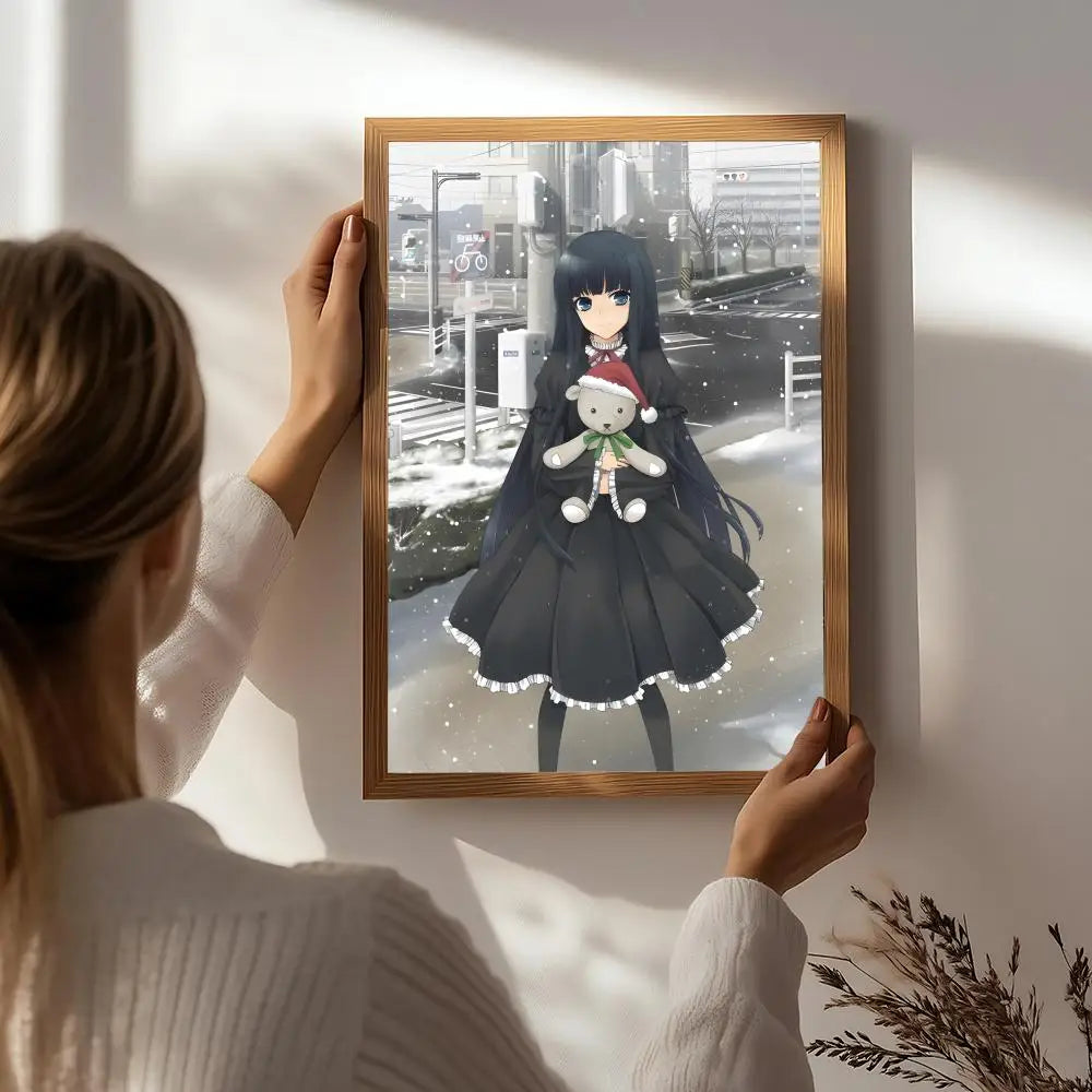 Heaven's Memo Pad Anime Poster – HD Self-Adhesive Wall Art Anime Wall Poster Peaceful Pleasures Health and Wellness White2 40X50cmNoframe