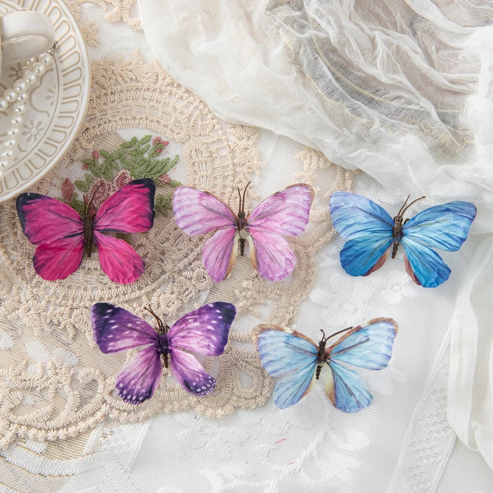 Artificial Fluorescent Butterfly Decorations 20/40 PCS – DIY