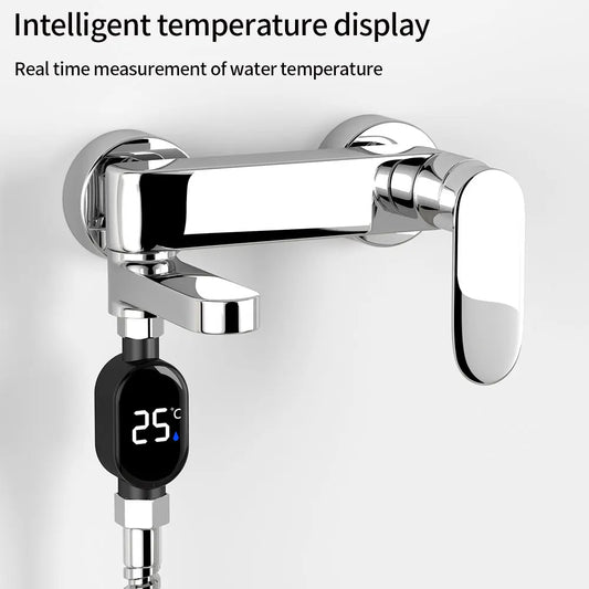 LED Digital Shower Thermometer | Waterproof 0–99°C Water Meter Shower Thermometer Peaceful Pleasures Health and Wellness