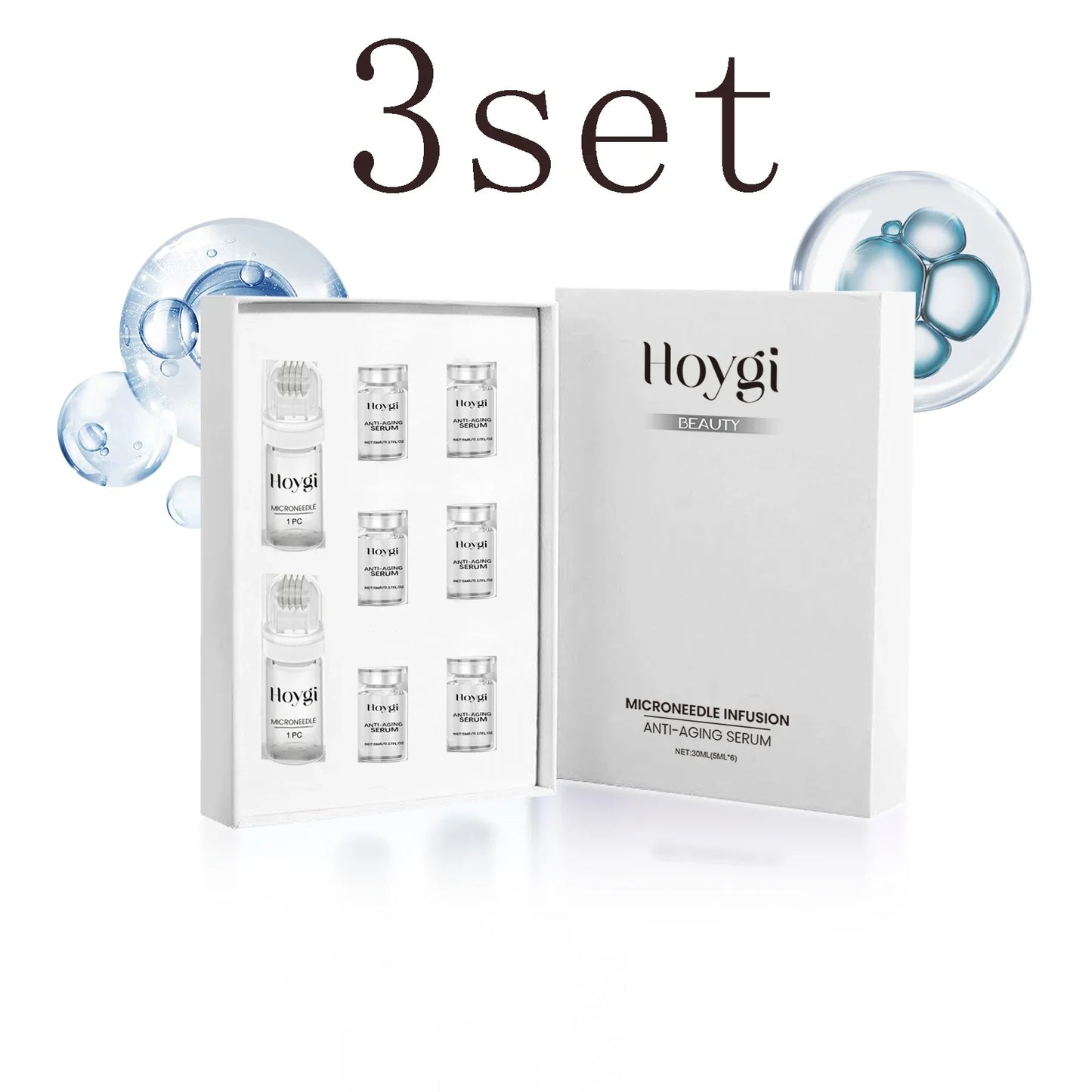 Facial Roller Kit with Hydrating Serum Set for Radiant Skin