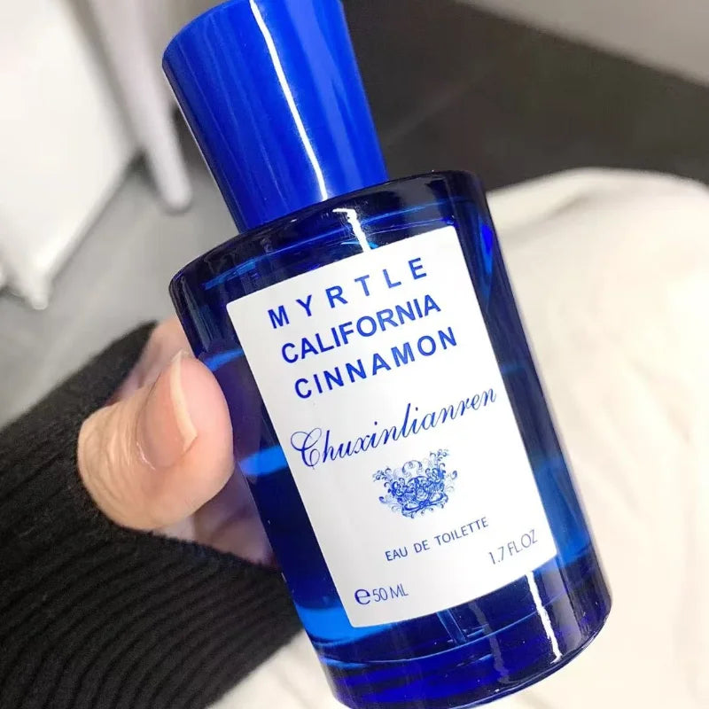 Luxury Blue Perfume Mediterranean Neutral Fragrance Spray Natural Wood Fresh Fruity Long-lasting Couple High-end Charm Perfume Peaceful Pleasures Health and Wellness