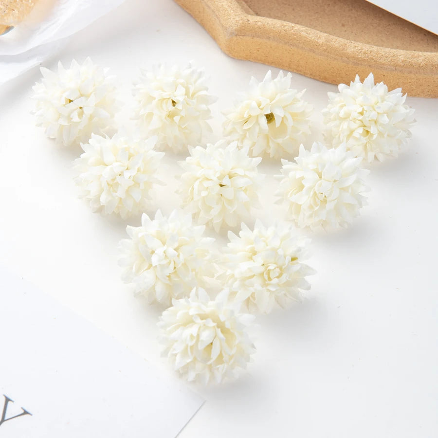 50/100 Silk Carnation Flower Heads – Wedding & DIY Décor