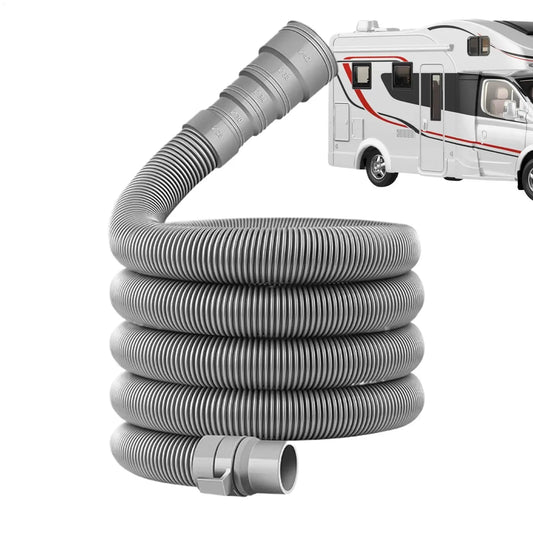 Foldable RV Caravan Sewer Hose Kit | Cut-to-Size 28–42mm RV Sewer Drain Hose Peaceful Pleasures Health and Wellness