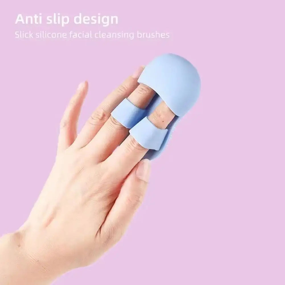 Silicone Facial Cleansing Brush 2-Pack | Finger-Fit Exfoliator