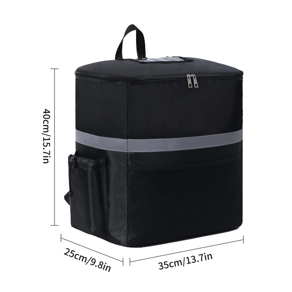 Insulated Delivery Backpack - Thermal Food Delivery Bag for Riders, 30L Large Capacity Takeout & Grocery Backpack Peaceful Pleasures Health and Wellness