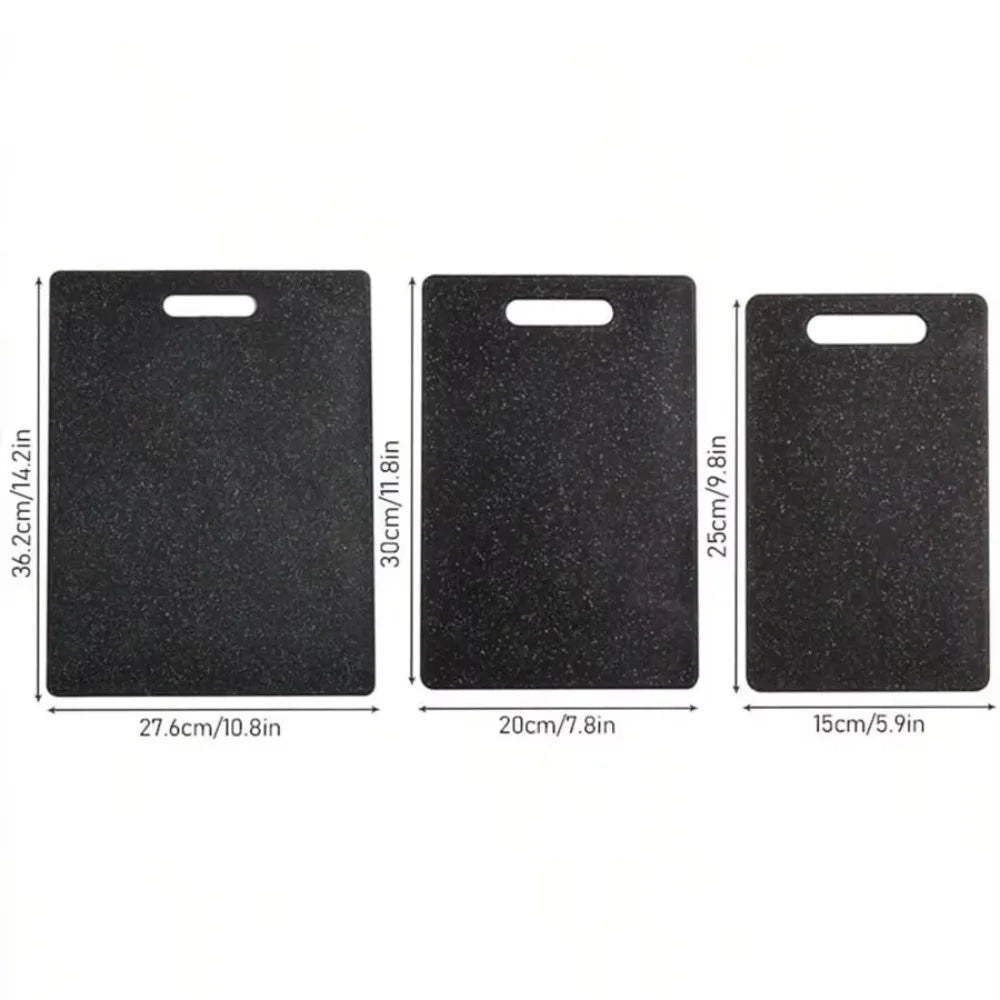 Marble Texture PP Cutting Board Antibacterial Double-sided Vegetable Cutting Board Anti-mildew Non-Slip Meat Chopping Board Peaceful Pleasures Health and Wellness