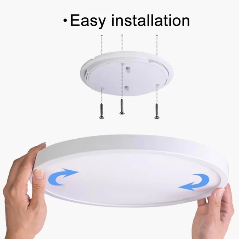 Ultra-Thin 24/28W Dimmable LED Ceiling Light | Modern Flush Mount