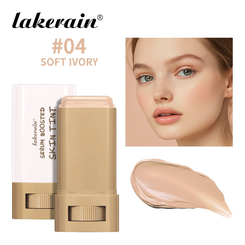 Eraser Foundation Stick Moisturizing Smooth High Coverage Silky Texture Travel-friendly Serum Boosted Skin Tint Solid Foundation Peaceful Pleasures Health and Wellness Soft Ivory