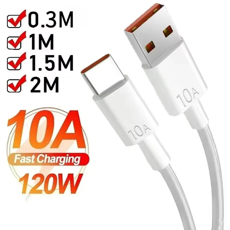 10A 120W USB Type C Fast Charging Cable, USB-A to USB-C Data Cord for Huawei Xiaomi Samsung OnePlus POCO Peaceful Pleasures Health and Wellness