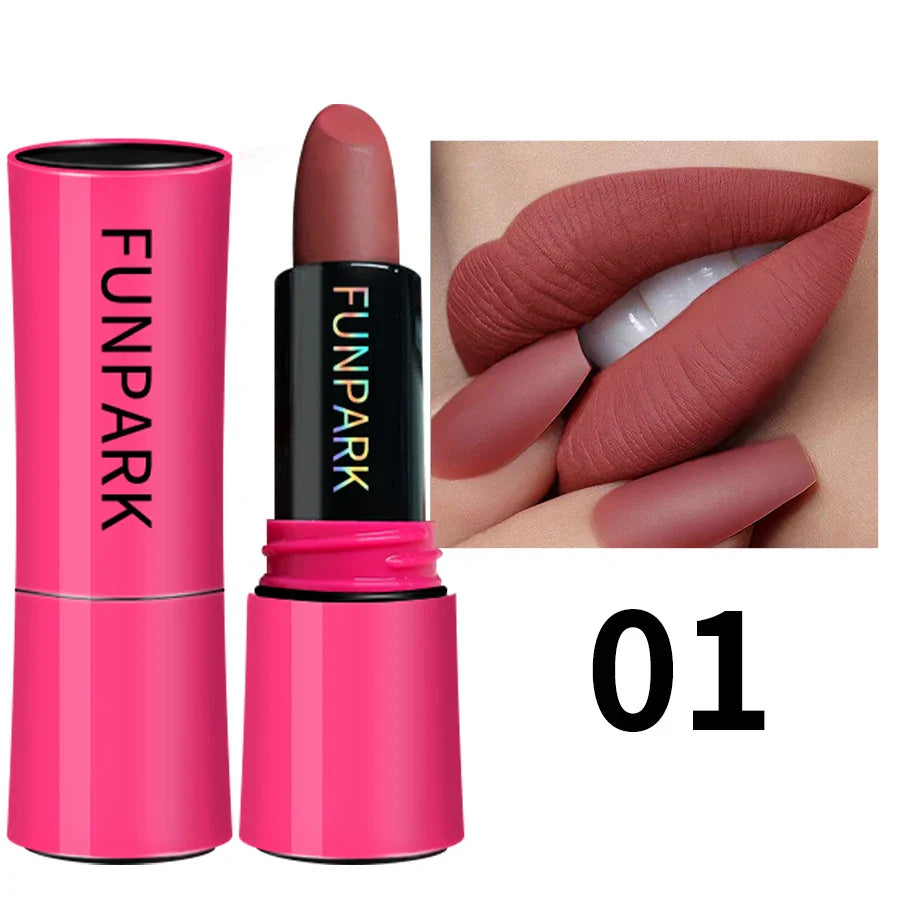 KAFURUX 25-Color Matte Lipstick – Waterproof Long-Lasting
