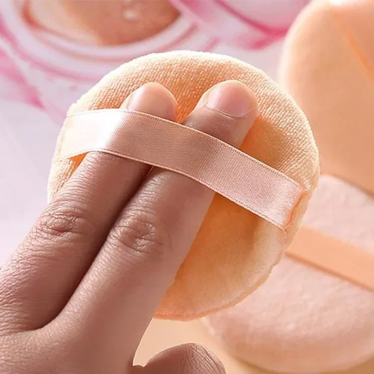 60/80/90mm Professional Round Shape BB Cream Powder Foundation Puff Portable Soft Cosmetic Puff Makeup Foundation Sponge Peaceful Pleasures Health and Wellness