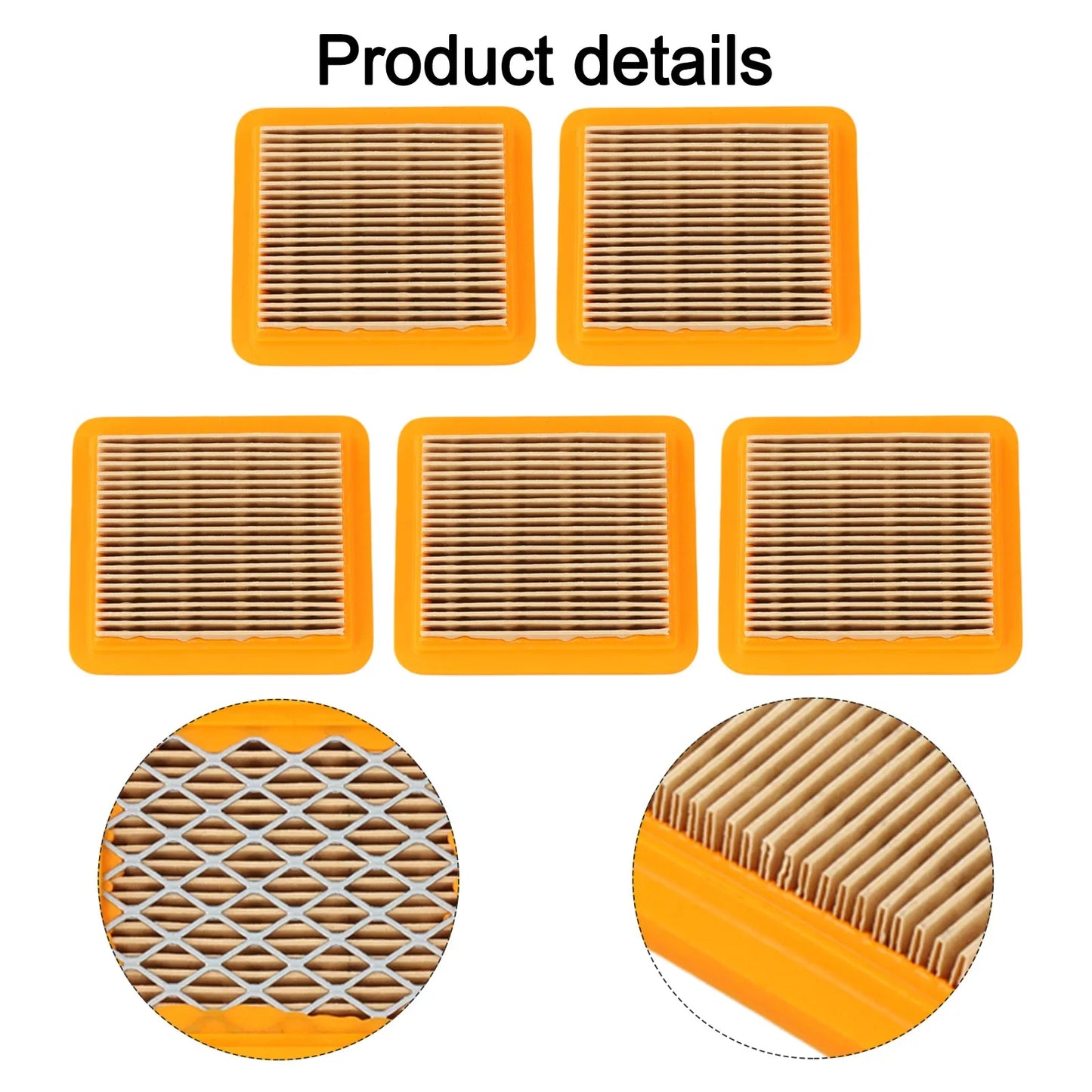 5-Pack Air Filters for Honda GX50 47.9CC 4-Stroke Engine