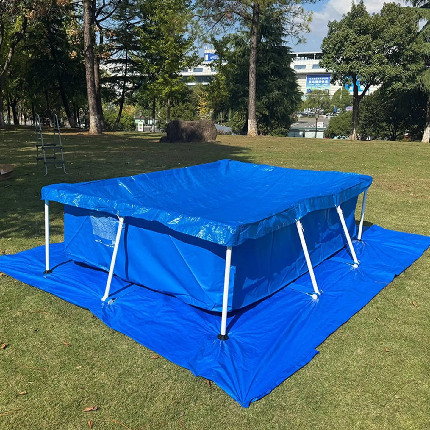 Heavy Duty Tear Resistant Pool Liner Pad Protective Pool Cushion Ground Cloth For Outdoor Pool Backyard Camping Commercial Peaceful Pleasures Health and Wellness