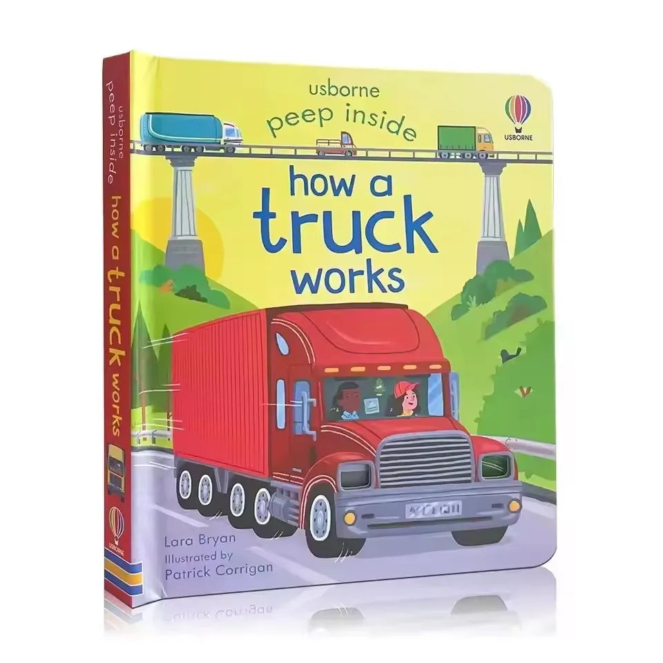 Usborne Peep Inside How Fire Engine Works 3D Flap Picture Books Kids